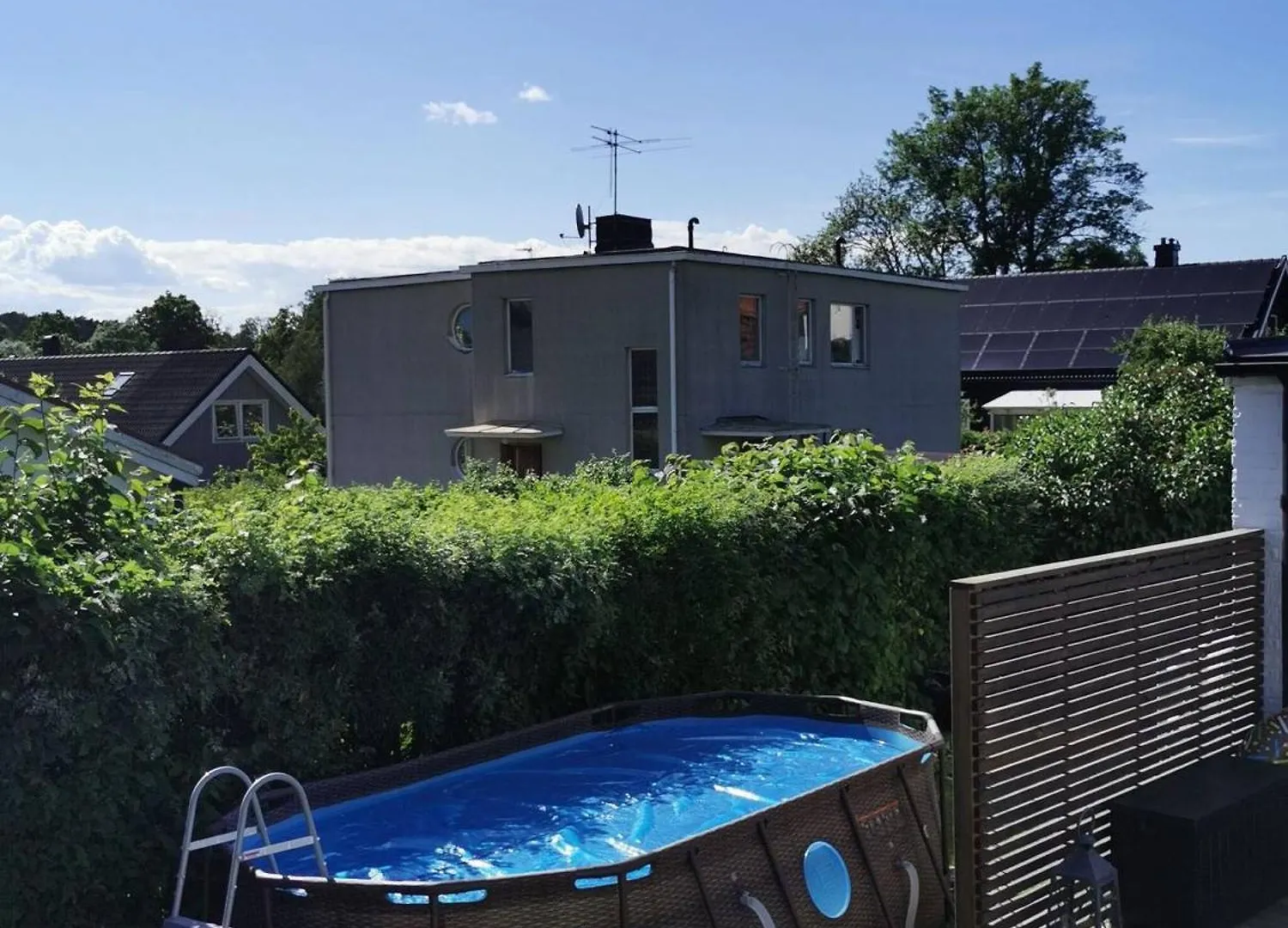 Nice Villa With Sunny Terrace, Smaller Pool Jumping-Pad Stockholm