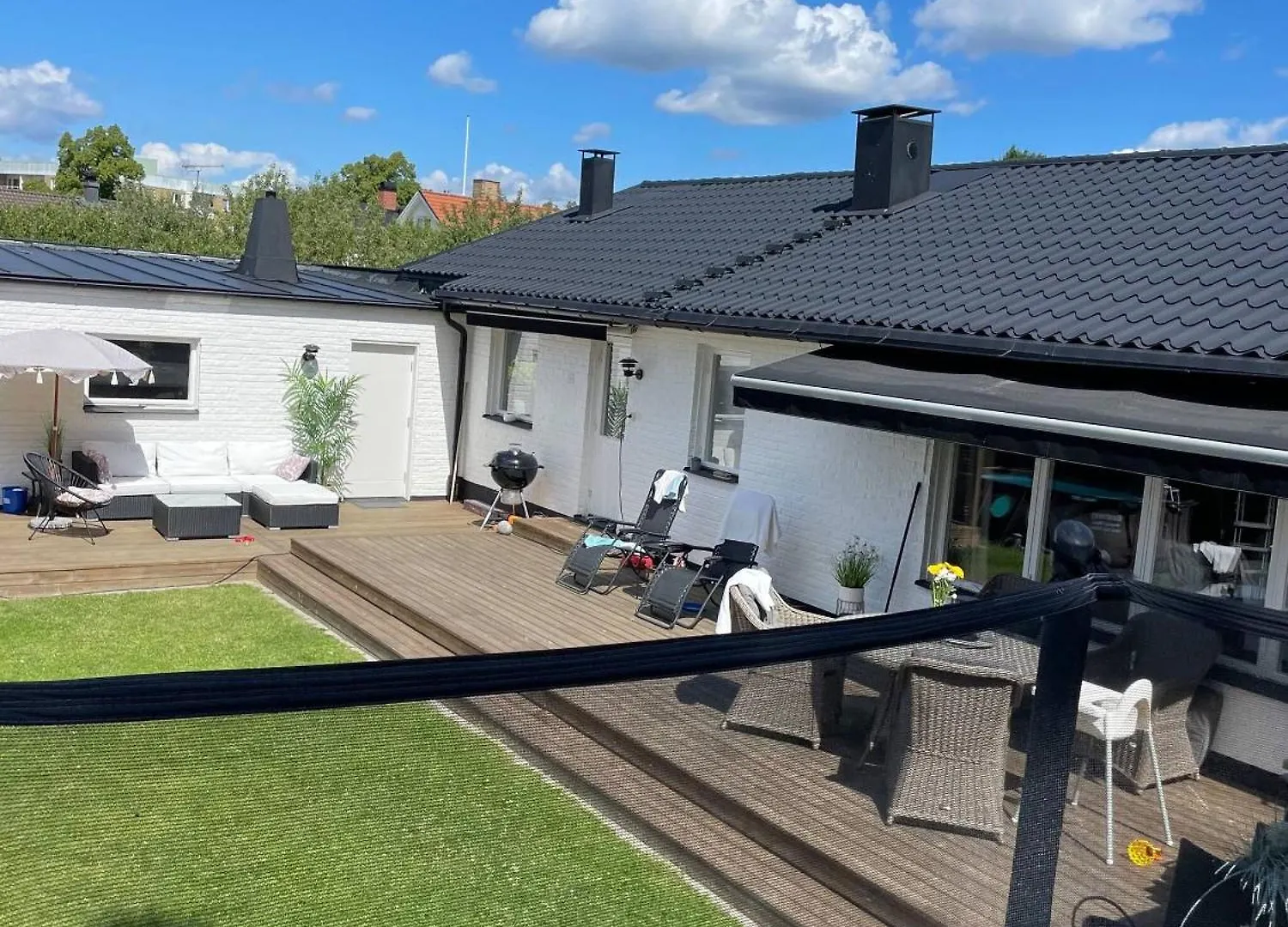 Nice Villa With Sunny Terrace, Smaller Pool Jumping-Pad Stockholm